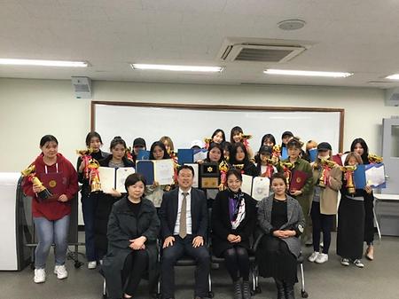 제13회 국제뷰티아티스트 엑스포&콘테스트 수상자 학과 시상식